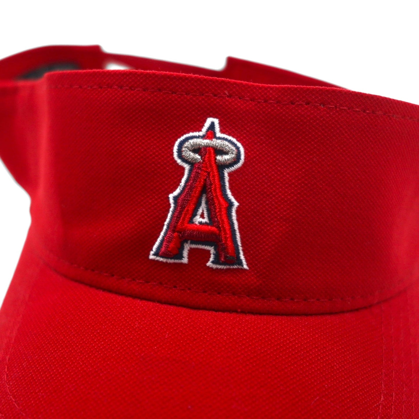 Nike Dri-Fit Sun Visor Cap, Free Size, Red, MLB Los Angeles Angels Swoosh