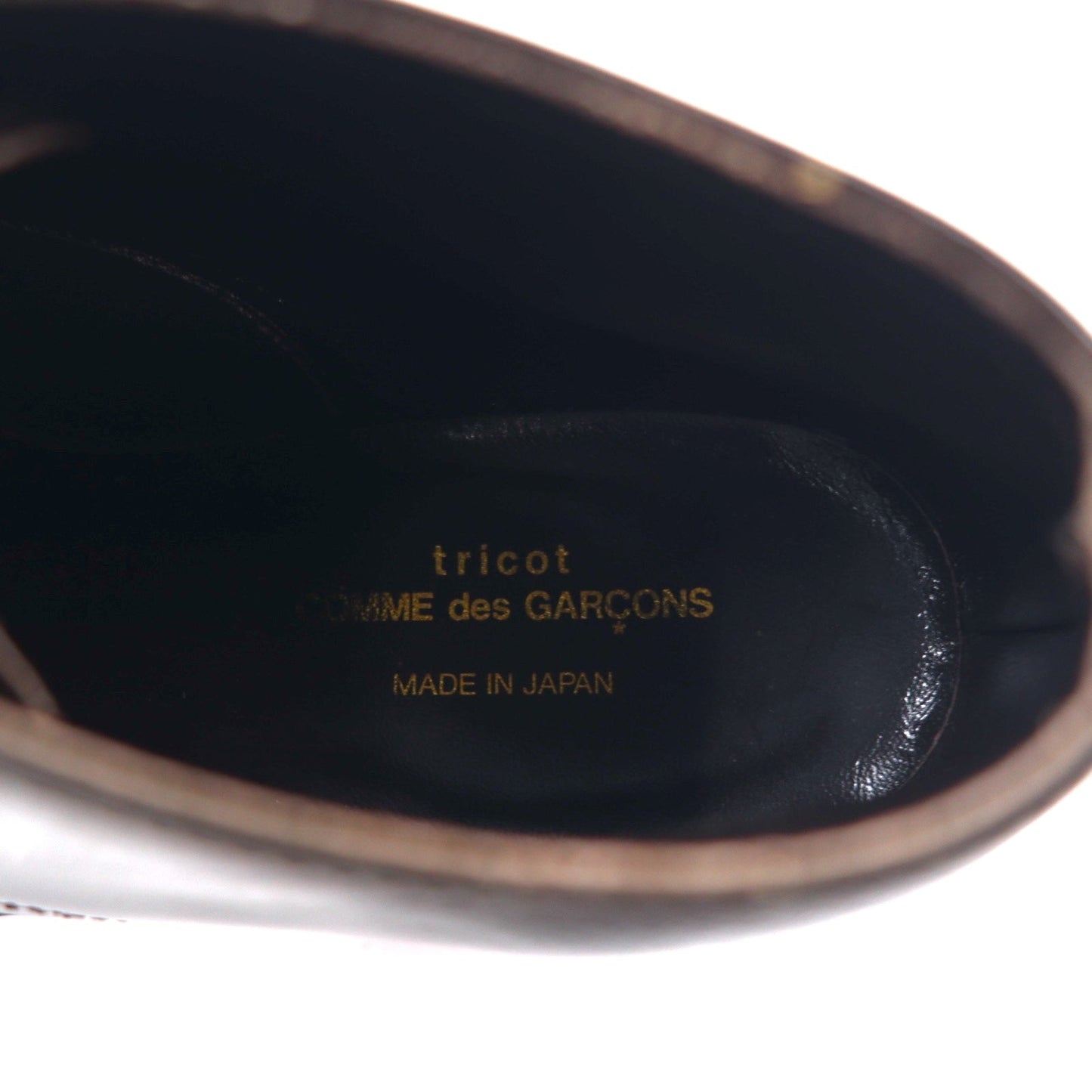 tricot COMME des GARCONS チャッカブーツ 23.5cm ブラウン レザー 日本製