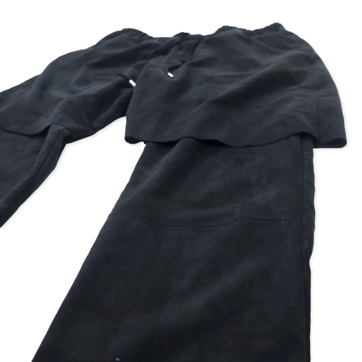 Sasquatch Fabrix フェイクスエードレザー レイヤードパンツ M ブラック ポリエステル 16AW-PA-007 日本製