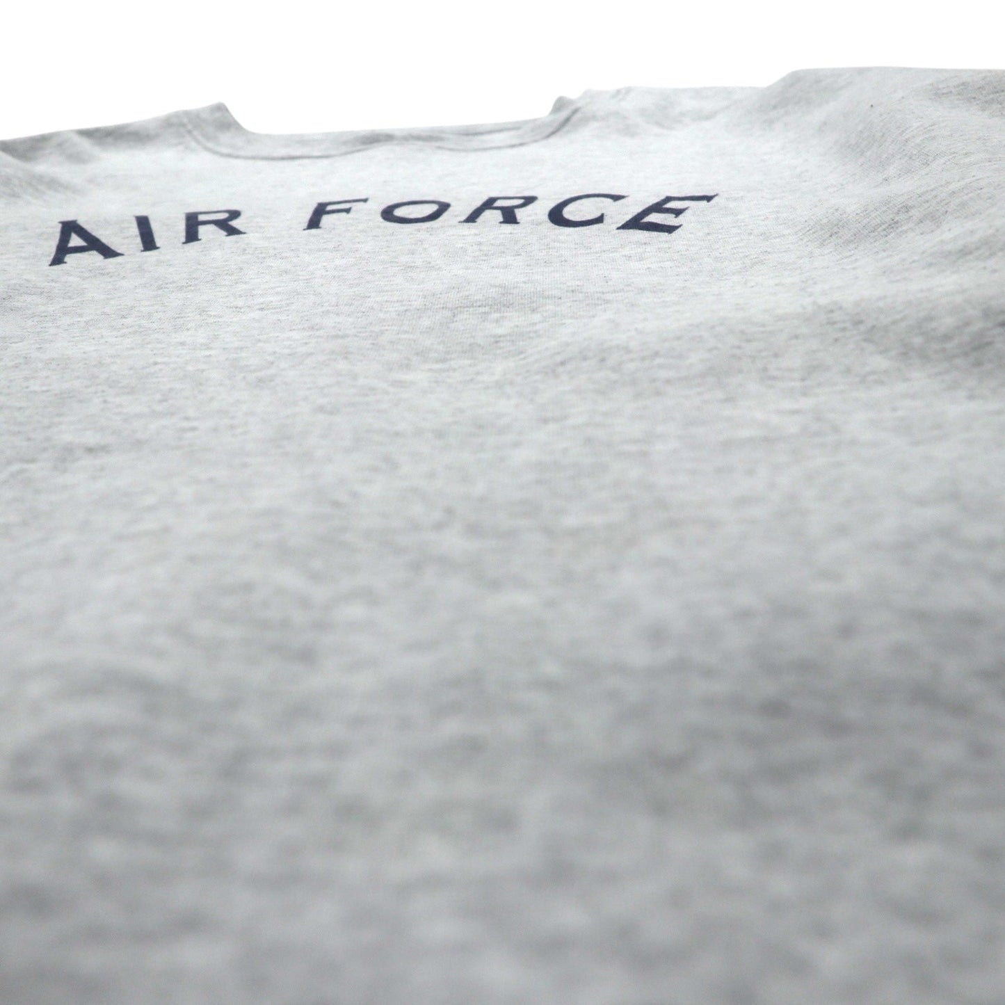 US AIR FORCE 米軍 トレーニング スウェット トレーナー XL ライトグレー 裏起毛 アーチロゴ ミリタリー 8415-01-407-2788