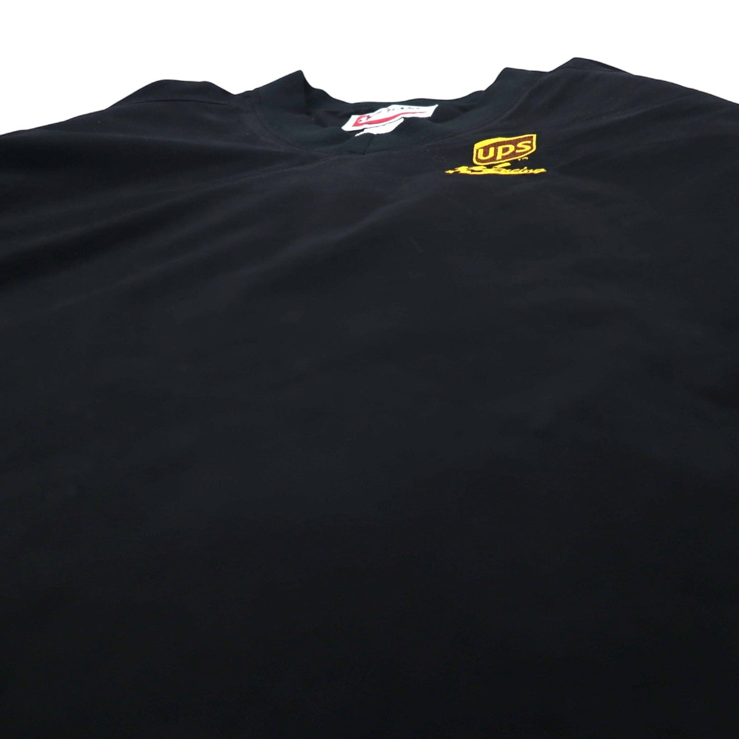 CHASE AUTHENTICS レーシング ピステ プルオーバー ナイロンジャケット L ブラック ポリエステル ドローコード UPS 刺繍