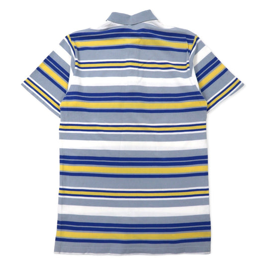 Burberry's Old Polo Shirt, Size M, Multicolor Striped Cotton with One-Point Logo