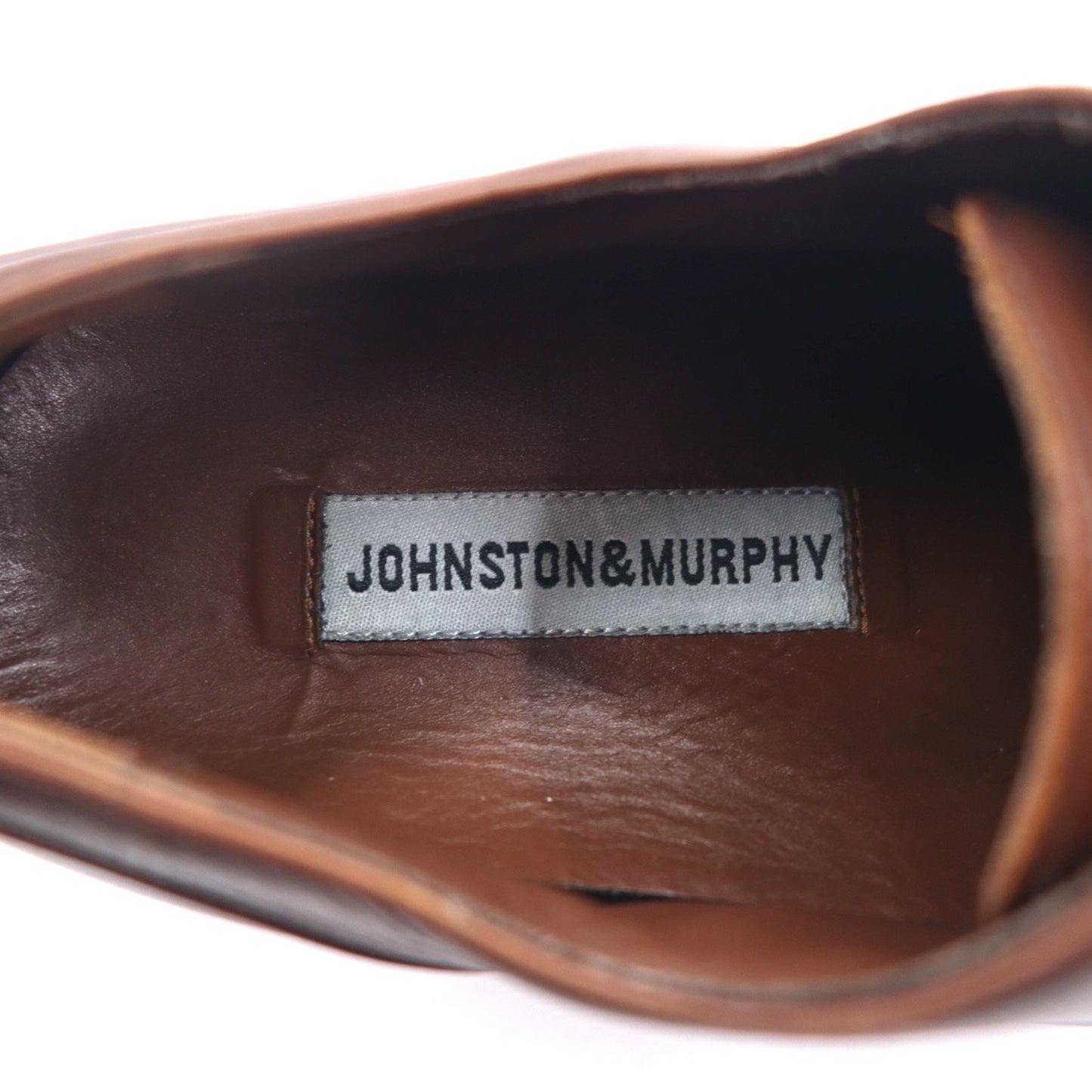 JOHNSTON & MURPHY U-Tip Dress Shoes, Size 27cm, Brown Leather, 015-6702