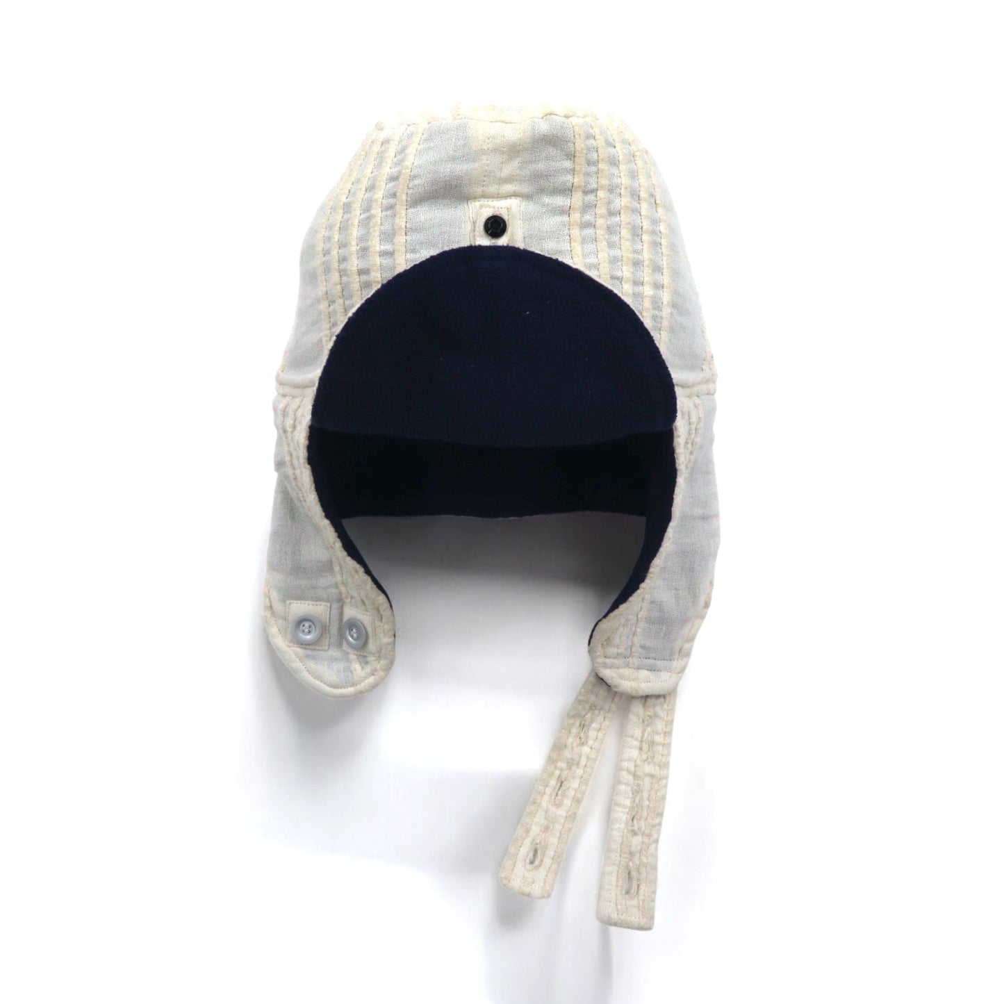 Leh Flight Cap with Earflaps, Natural Free, Fleece Lining, LEH 895