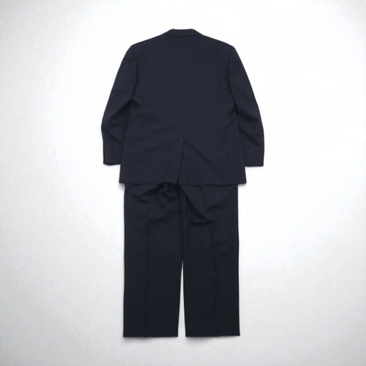 Brooks Brothers 3B スーツ セットアップ M ネイビー ウール 2タック ワイド