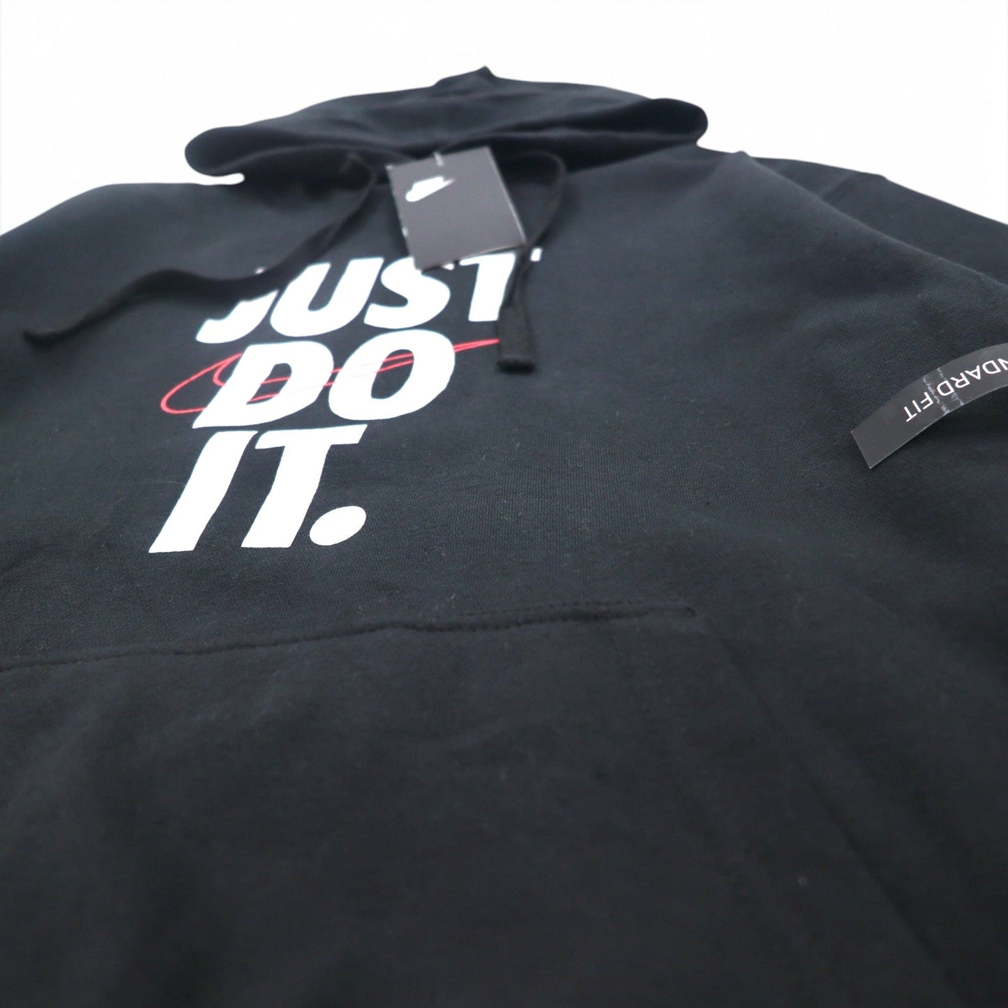 NIKE プルオーバーパーカー M ブラック JUST DO IT HOODIE 928717-010 パキスタン製 未使用品