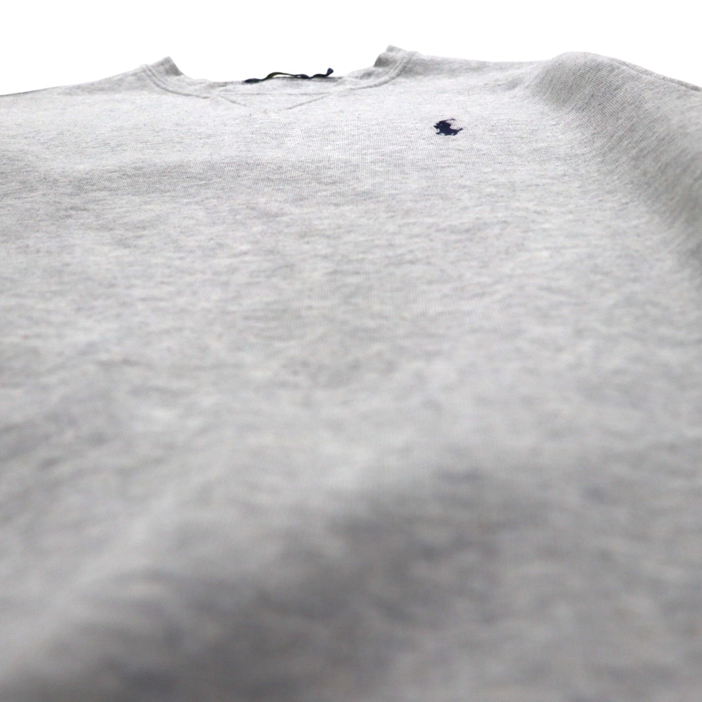 Polo Ralph Lauren 前V スウェット トレーナー S グレー スモールポニー 刺繡 ロゴ