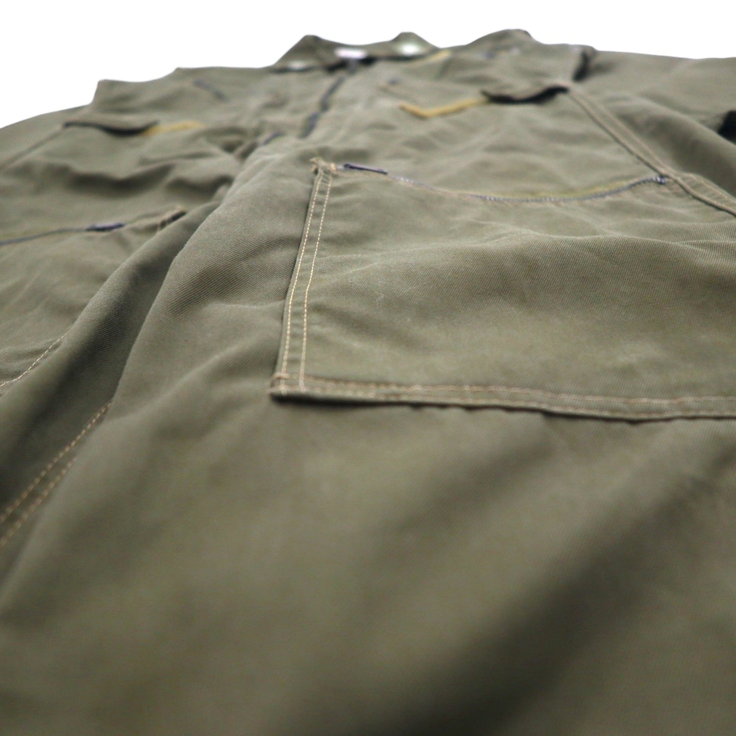 Italian Military Flight Jumpsuit, Size M, Khaki Cotton, Military Style