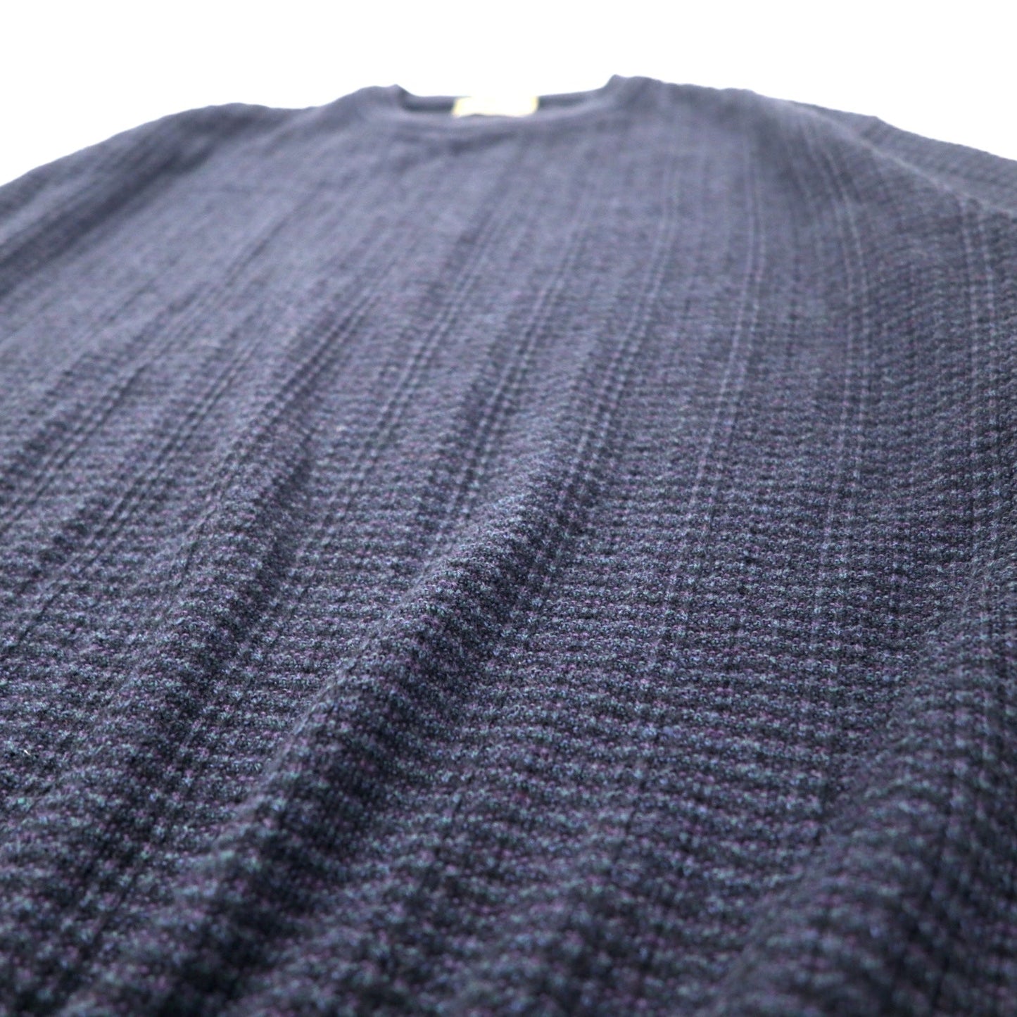 Lungarno Italian Cable Knit Sweater, Size L, Navy, Acrylic and Wool