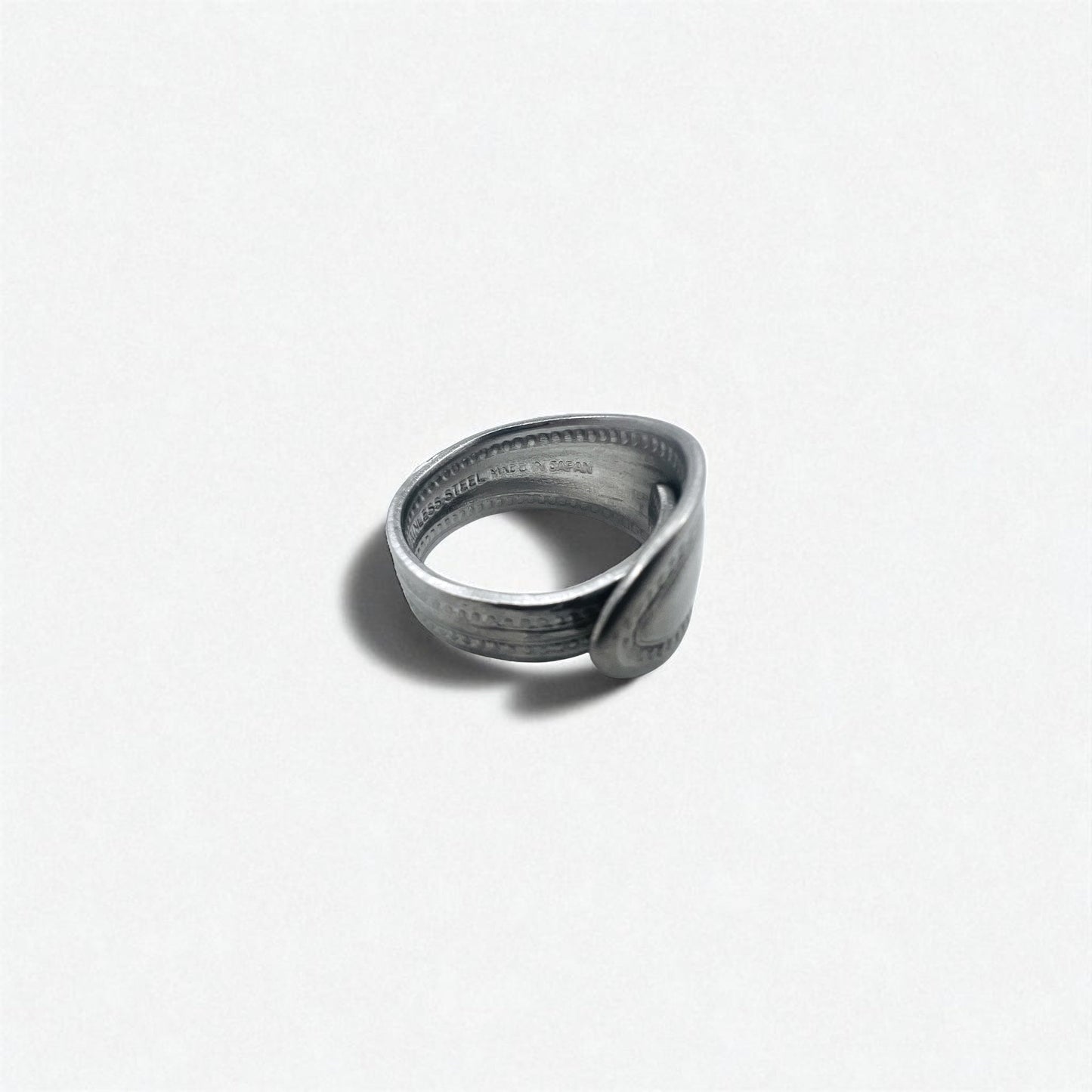 Vintage アンティーク スプーンリング 指輪 23号 シルバー ステンレス 日本製