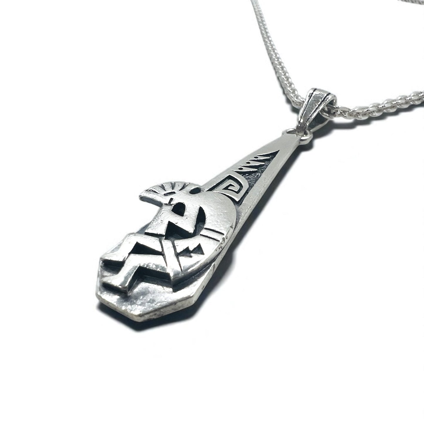 SAAD Indian Jewelry Kokopelli Necklace Chain Silver 925