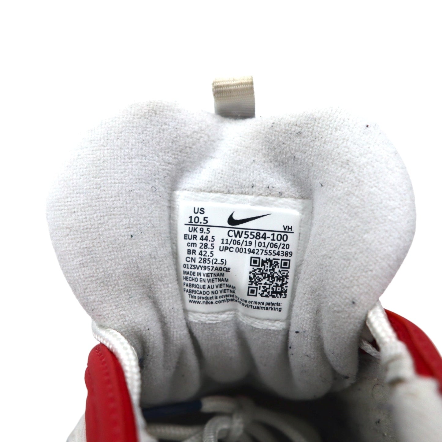 NIKE Air Max 97 USA 2020 Sneakers, Size 28.5cm, White and Tricolor, Overseas Exclusive, Not Available in Japan, CW5584-100