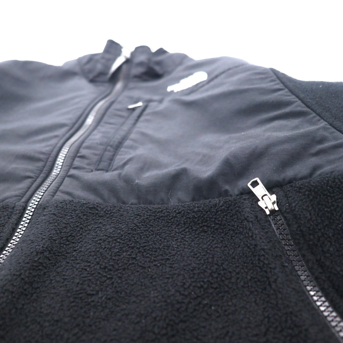 THE NORTH FACE デナリジャケット POLARTEC フリース S ブラック ポリエステル ロゴ刺繍