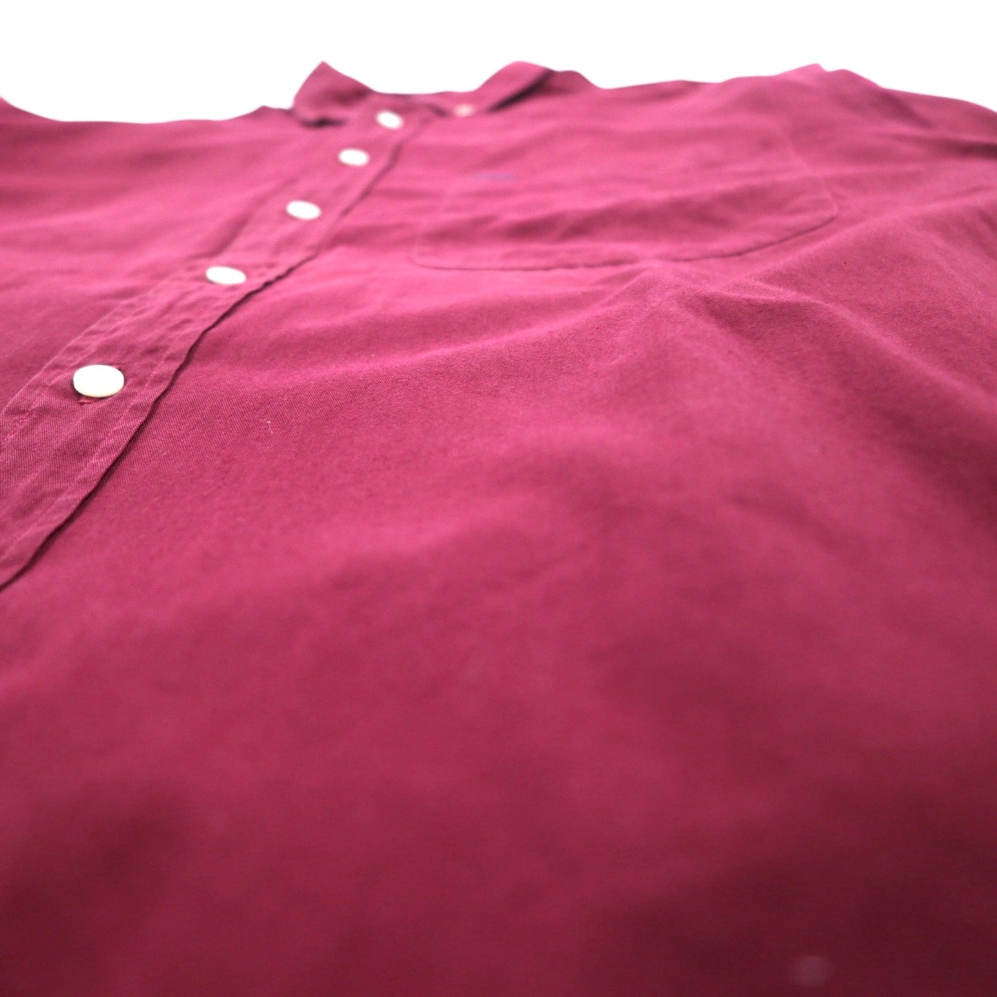 Nautica 90s Button-Down Shirt, XL, Bordeaux Cotton, Made in Jamaica