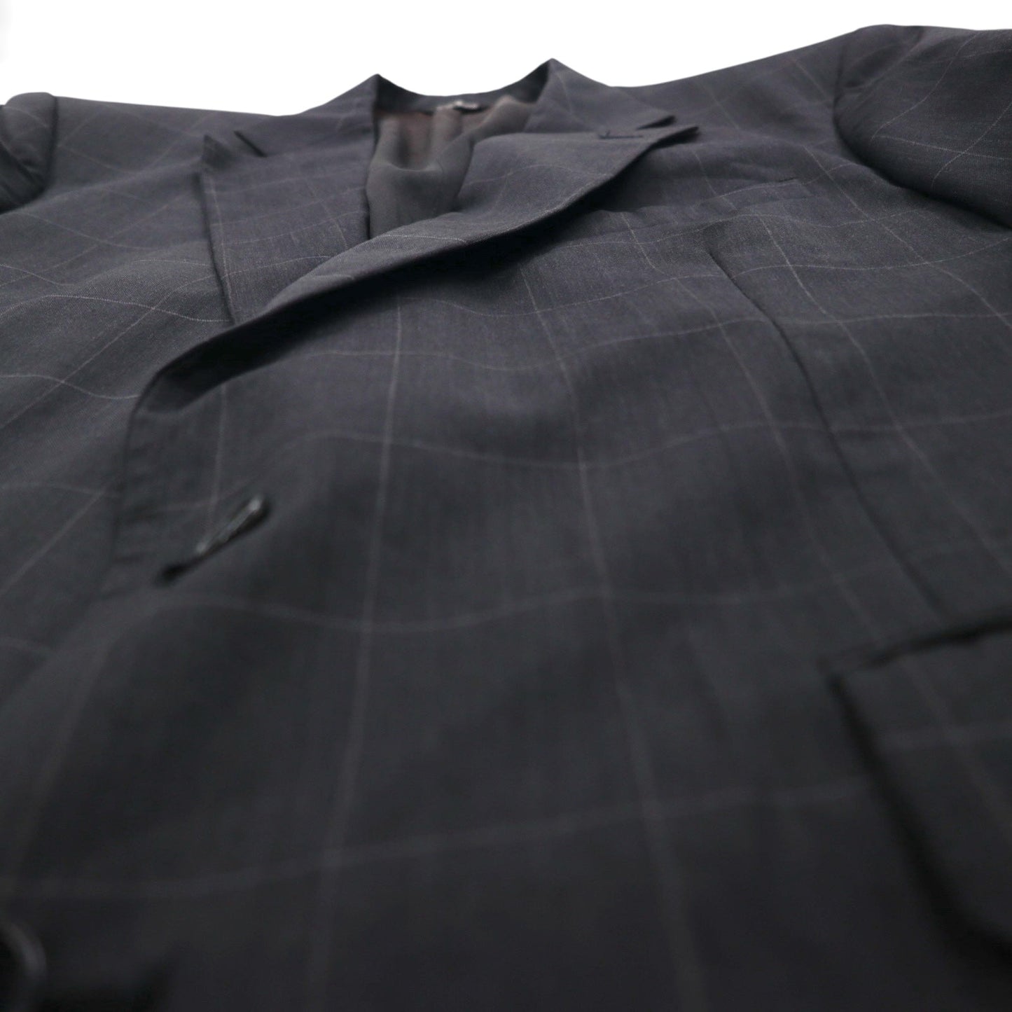Ralph Lauren 80年代 USA製 UNION MADE 2B テーラードジャケット ブレザー XL チェック POLO UNIVERSITY CLUB 羊毛 Rich's Executive Shop ACTWUタグ