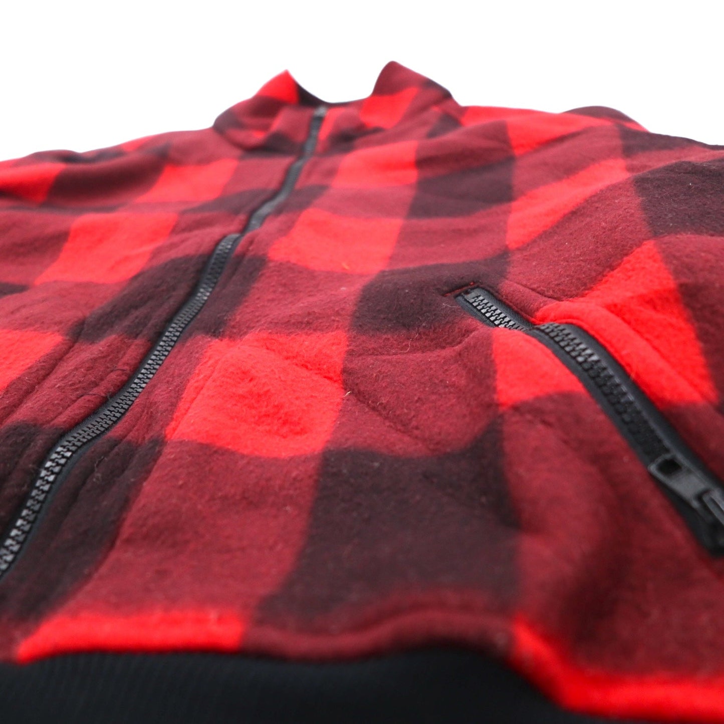 Columbia 90年代 3WAY マウンテンジャケット フリースジャケット L ブラック レッド チェック Bugaboo