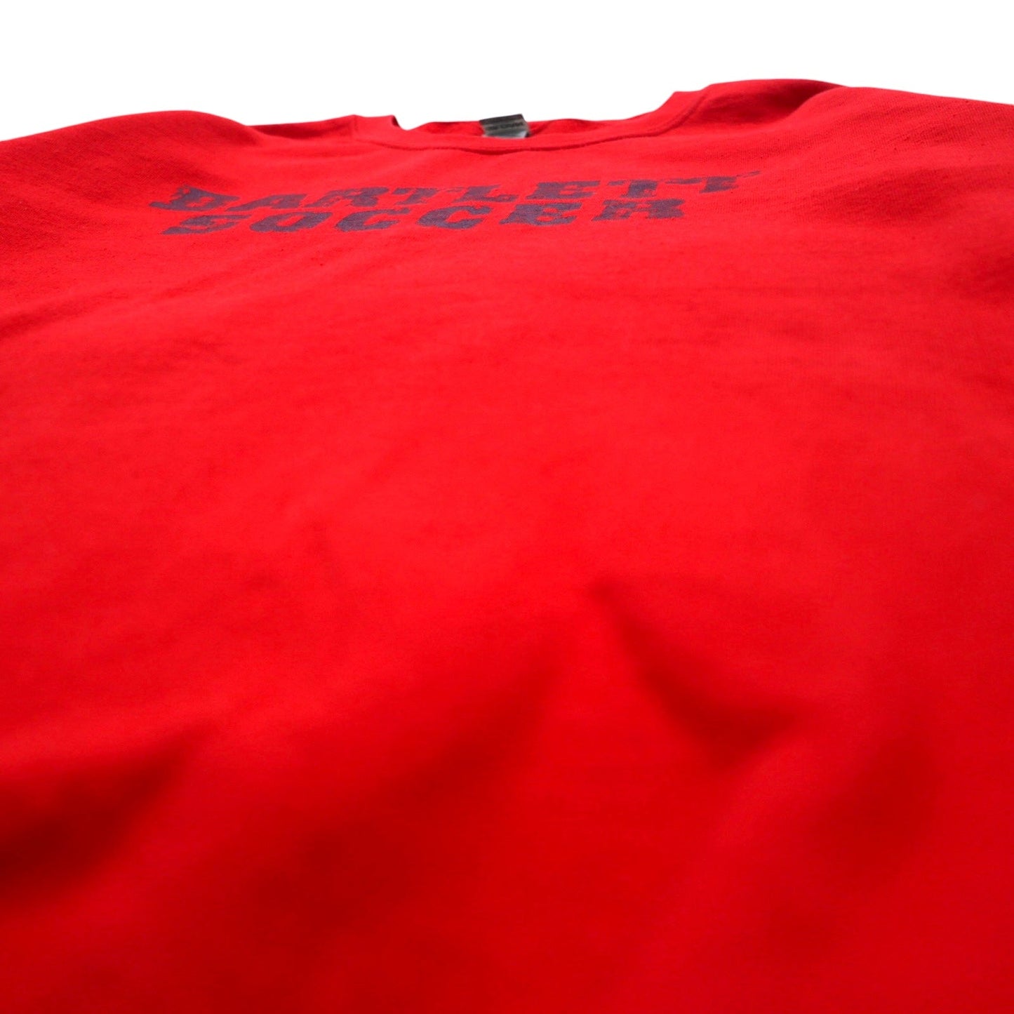 GILDAN スウェット L レッド コットン 裏起毛 BARTLETT SOCCER プリント