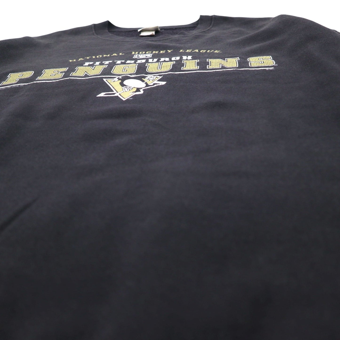 Lee SPORT 90年代 NHL カレッジ スウェット XL ブラック コットン PITTSBURGH PENGUINS メキシコ製