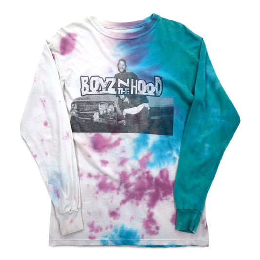 BOYZ N THE HOOD 90s Movie ICE CUBE Hip Hop Long Sleeve Tie-Dye NWA T-Shirt Made in Mexico