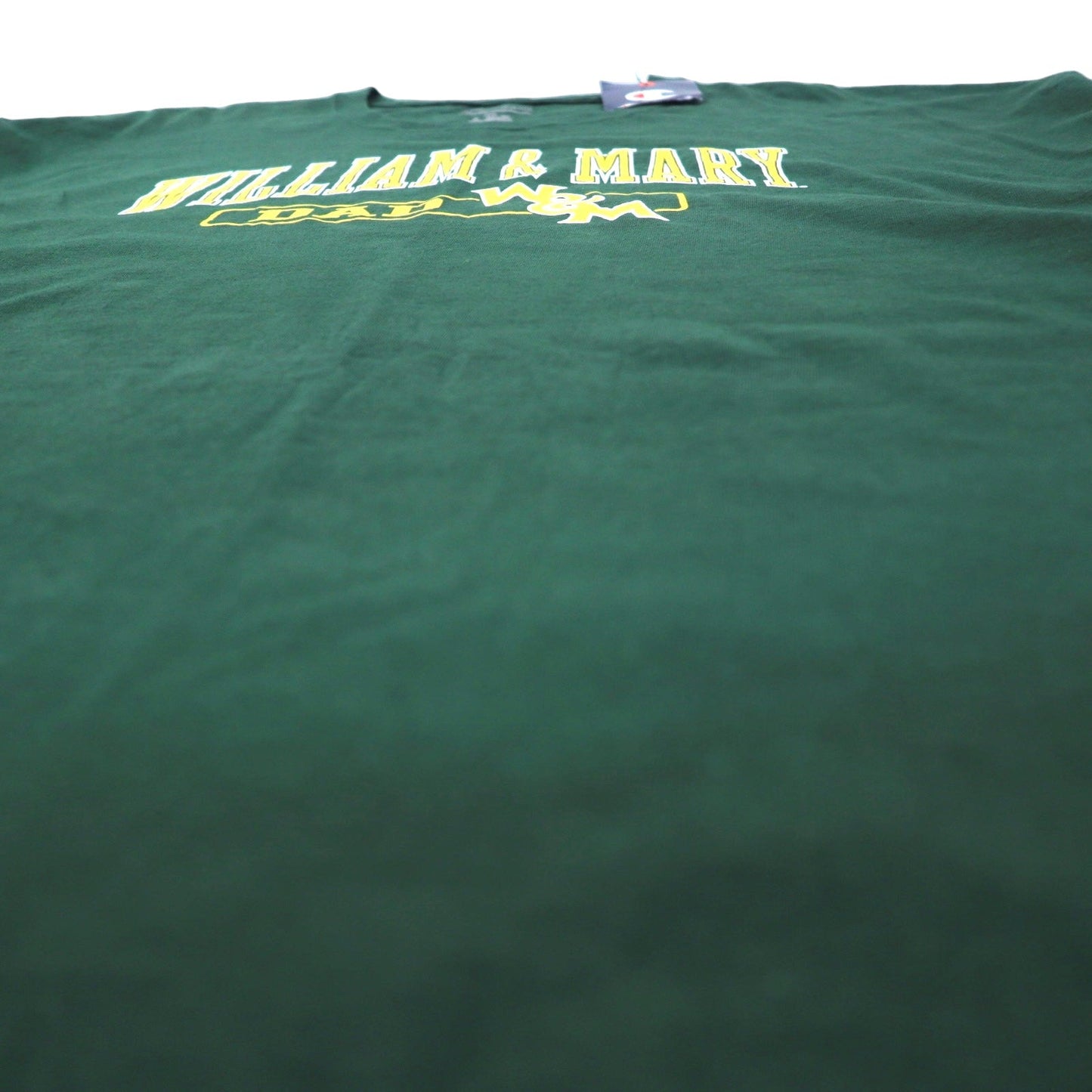 Champion College Print T-Shirt, Size 2XL, Green Cotton, William & Mary, Oversized, Made in El Salvador, Unused