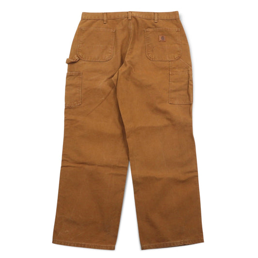 Carhartt Loose-Fit Duck Painter Pants, Size L, Brown Washed, B11-BRN, Made in Mexico