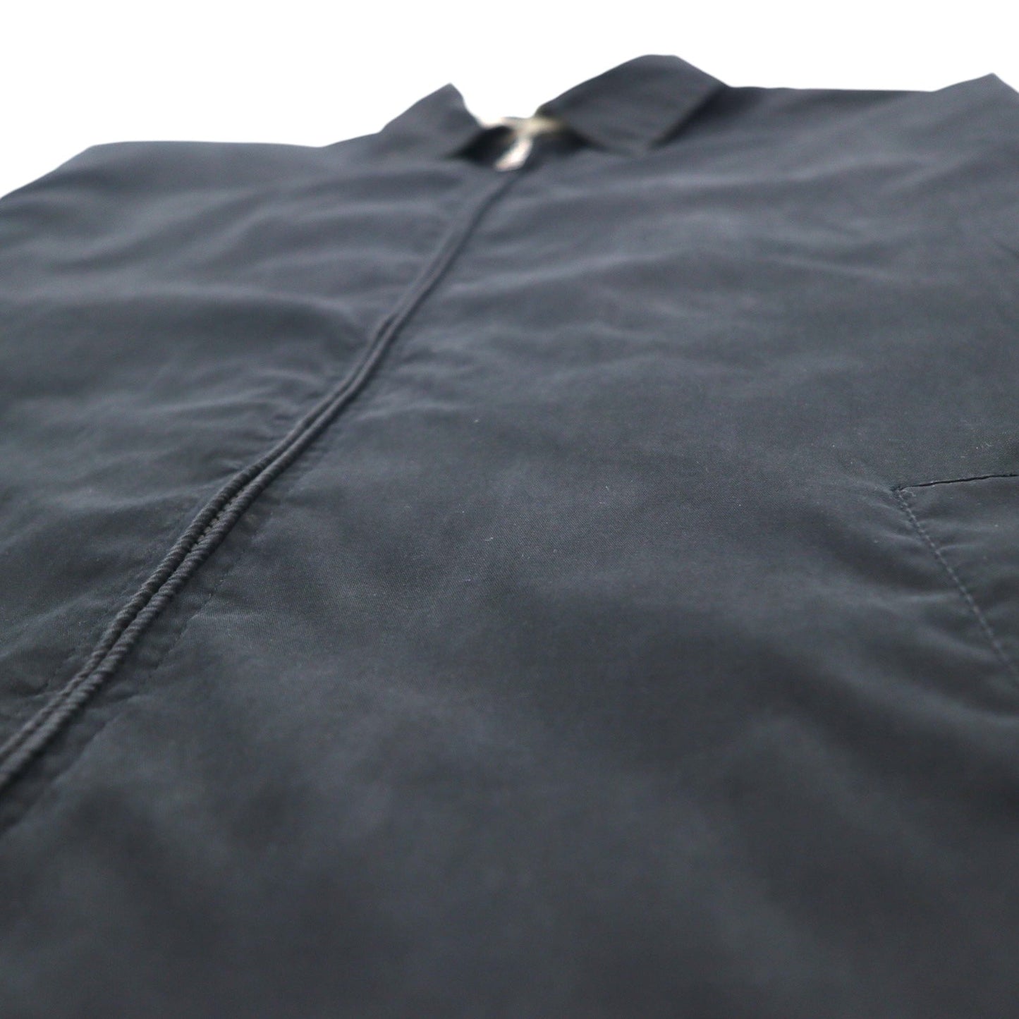 DANIEL DAVID ピーチスキン スウィングトップ ハリントンジャケット L ブラック ポリエステル