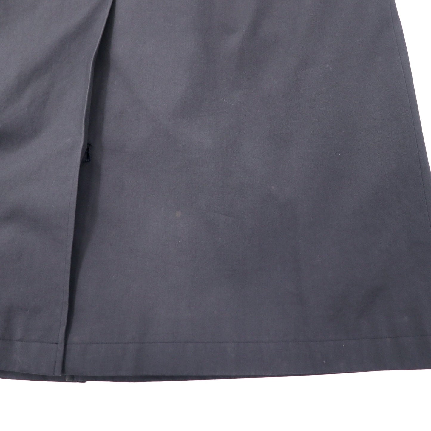 CHAPS RALPH LAUREN 90s Trench Coat, Size LL, Black, Cotton, Fly-front, Removable Liner