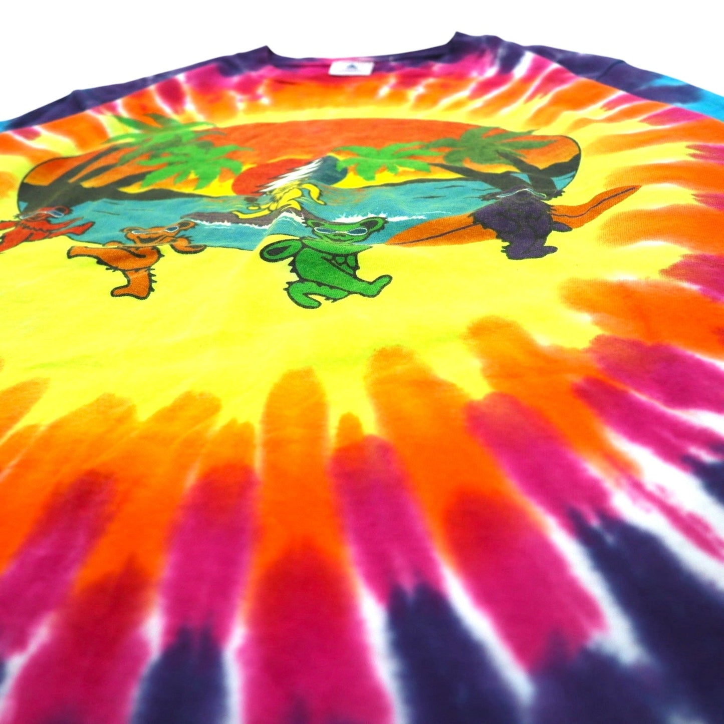 GRATEFUL DEAD Dancing Bear Tie-Dye Long Sleeve T-Shirt, Long™, Multicolor, Delta Body, Grateful Dead