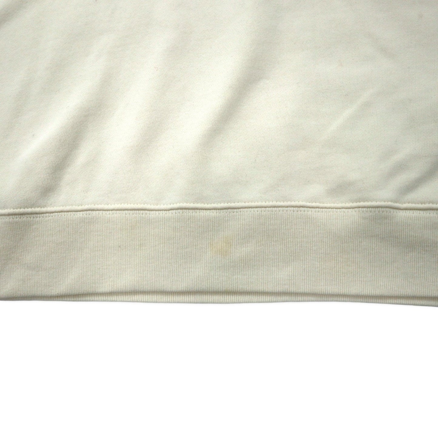 BOKU HA TANOSII (THE Mongolian Chops) Bokutano Sweatshirt, Size 4, Cream, Cotton, Logo Embroidery, Oversized