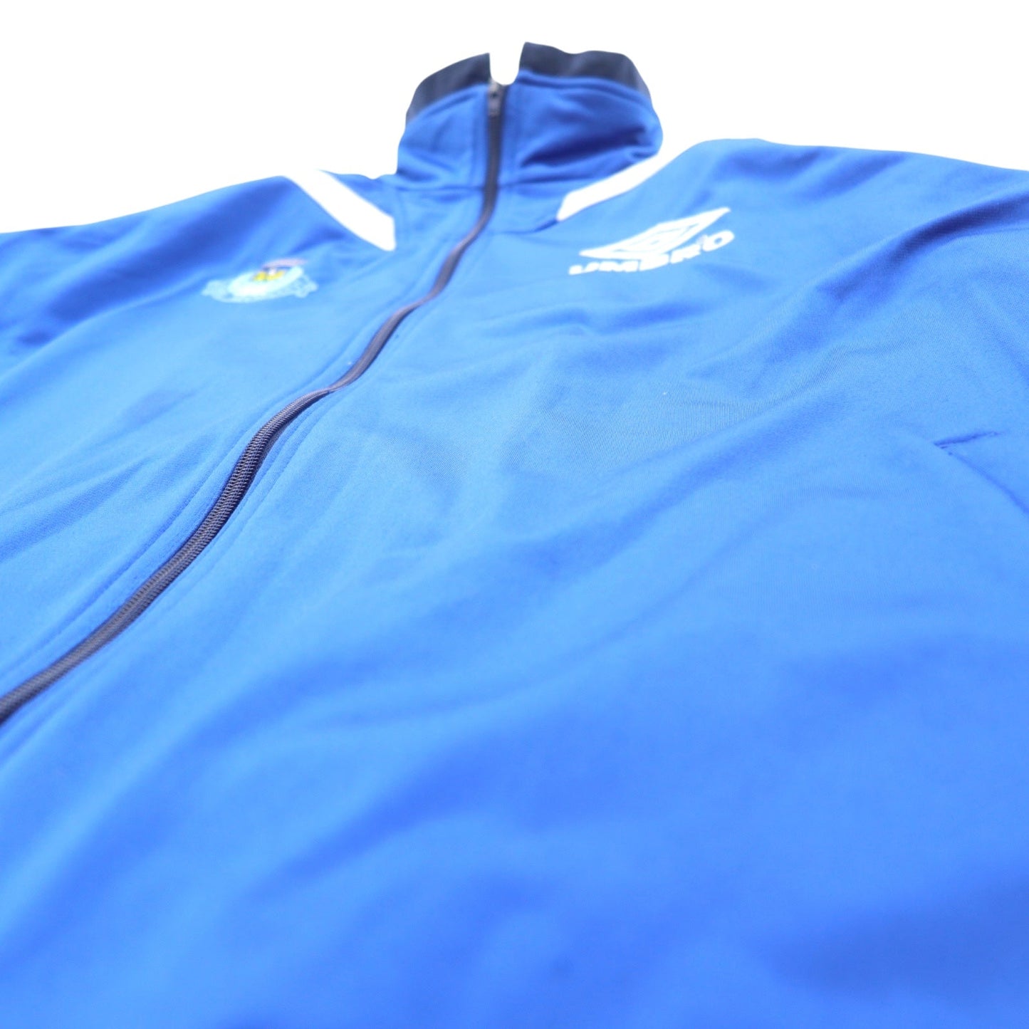 UMBRO 90s Track Jacket, Jersey, Size L, Blue, Polyester, Logo Embroidery, Tape Logo