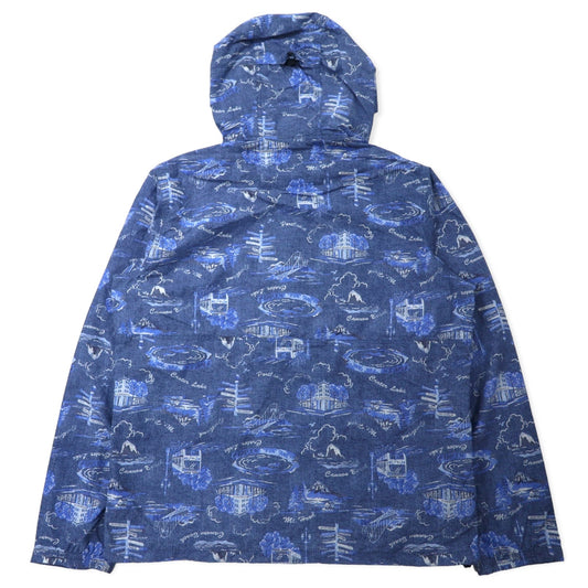 Columbia ヘイゼンパターンドジャケット XL ブルー 総柄 ナイロン 撥水 パッカブル HAZEN PATTERNED JACKET PM3728
