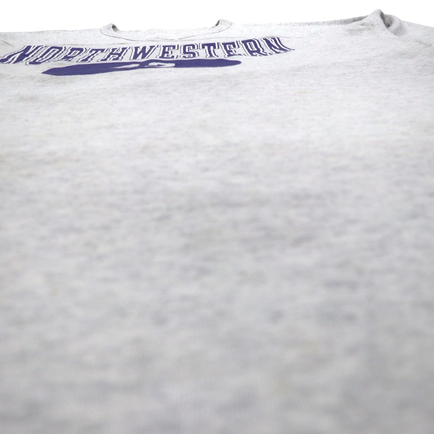 Champion 90年代 USA製 オーバーサイズ 半袖 スウェット Tシャツ L グレー NCAA NORTHWESTERN フットボール