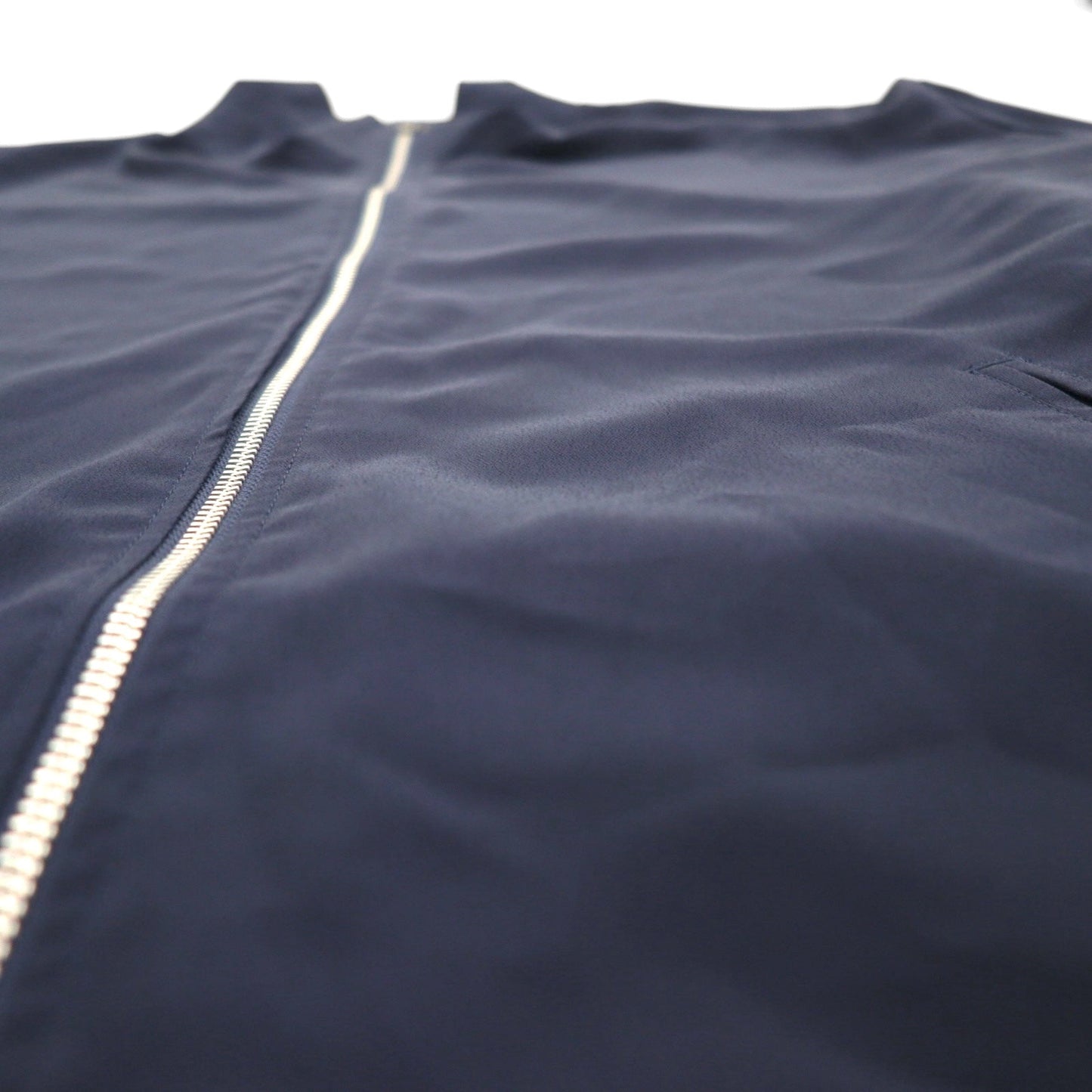 90s Vintage Reversible Satin Jacket リバーシブル サテンジャケット XL ネイビー 総柄 スカーフ ペイズリー柄