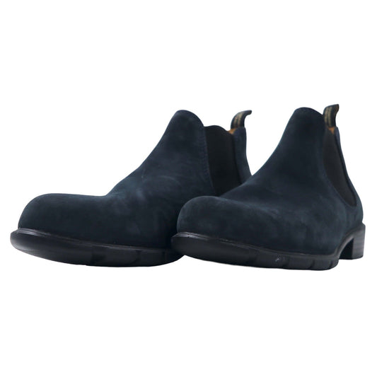 Blundstone Suede Leather Side Gore Boots, Size 23.5cm, Navy, 000995