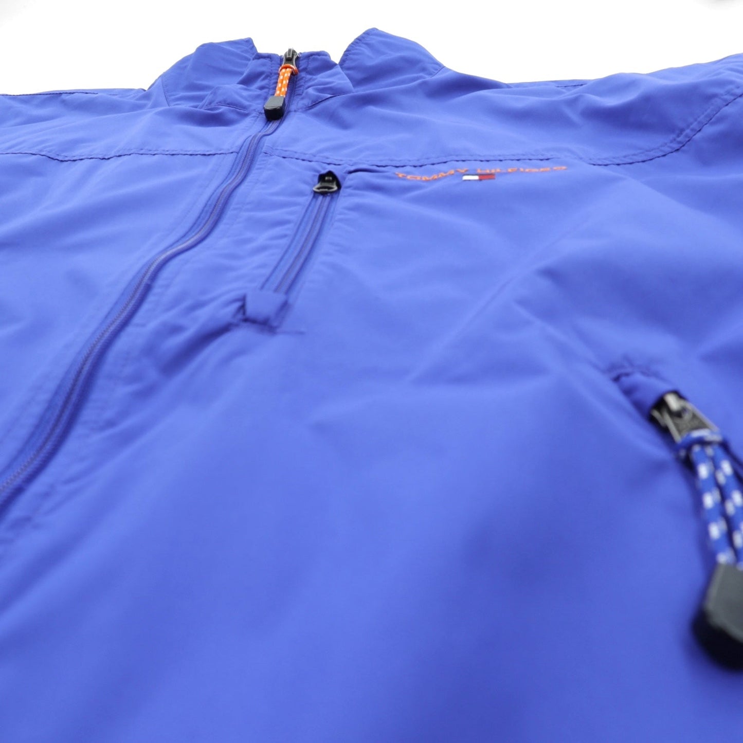 TOMMY HILFIGER 00年代 ナイロンジャケット スポーツジャケット 2XL ブルー 防水 スタンドカラー