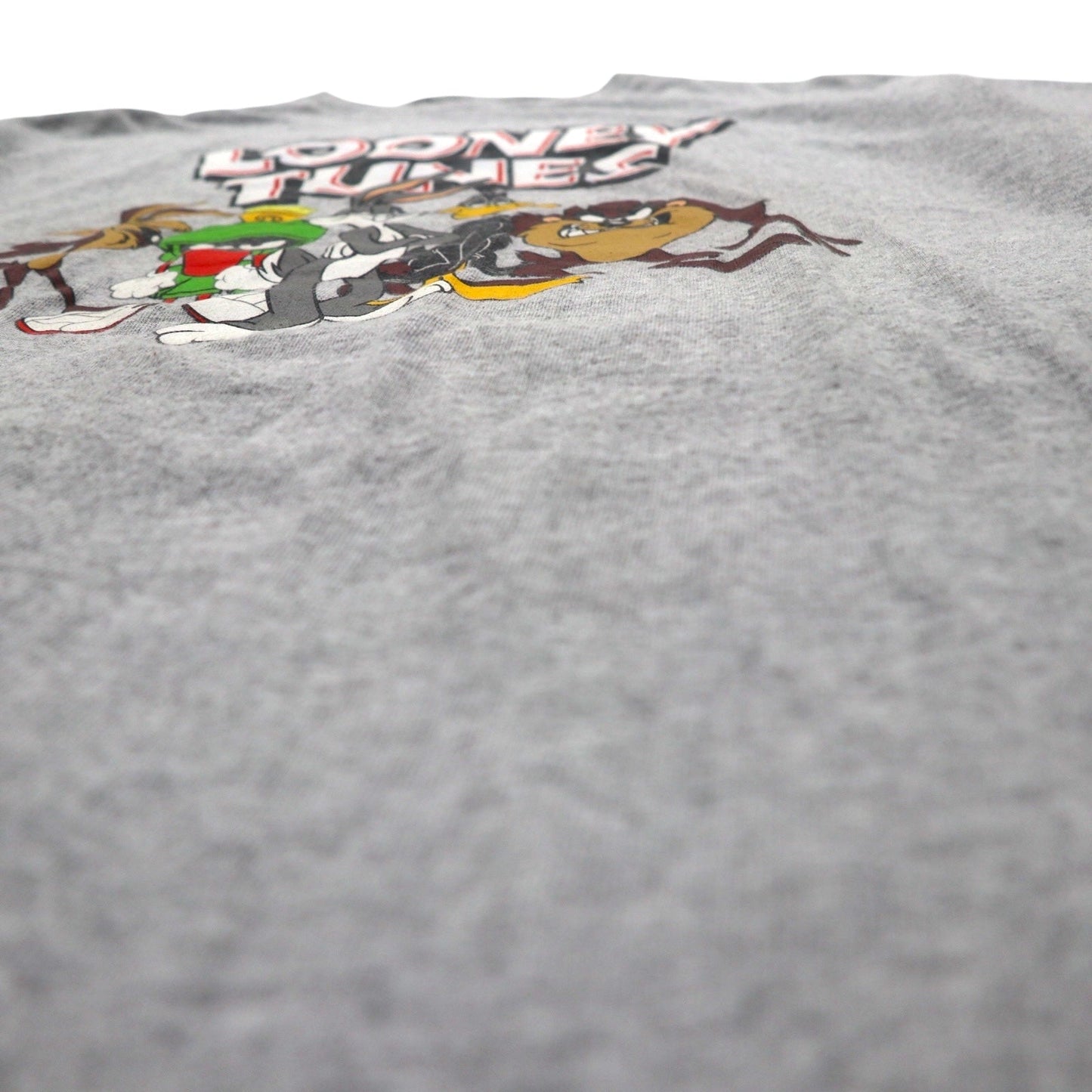 LOONEY TUNES ルーニーチューンズ Tシャツ L グレー キャラクター プリント DELTA ボディ PRO WEIGHT