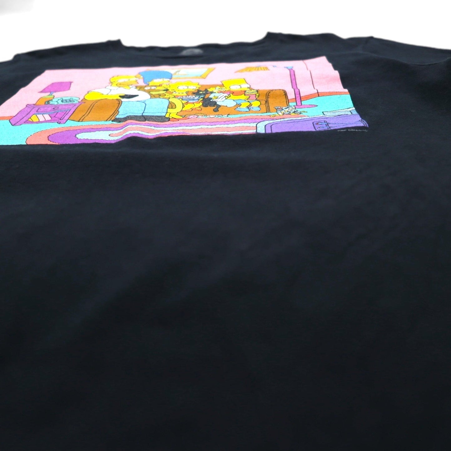 THE SIMPSONS Simpsons Character Print T-Shirt, Size M, Black, Cotton