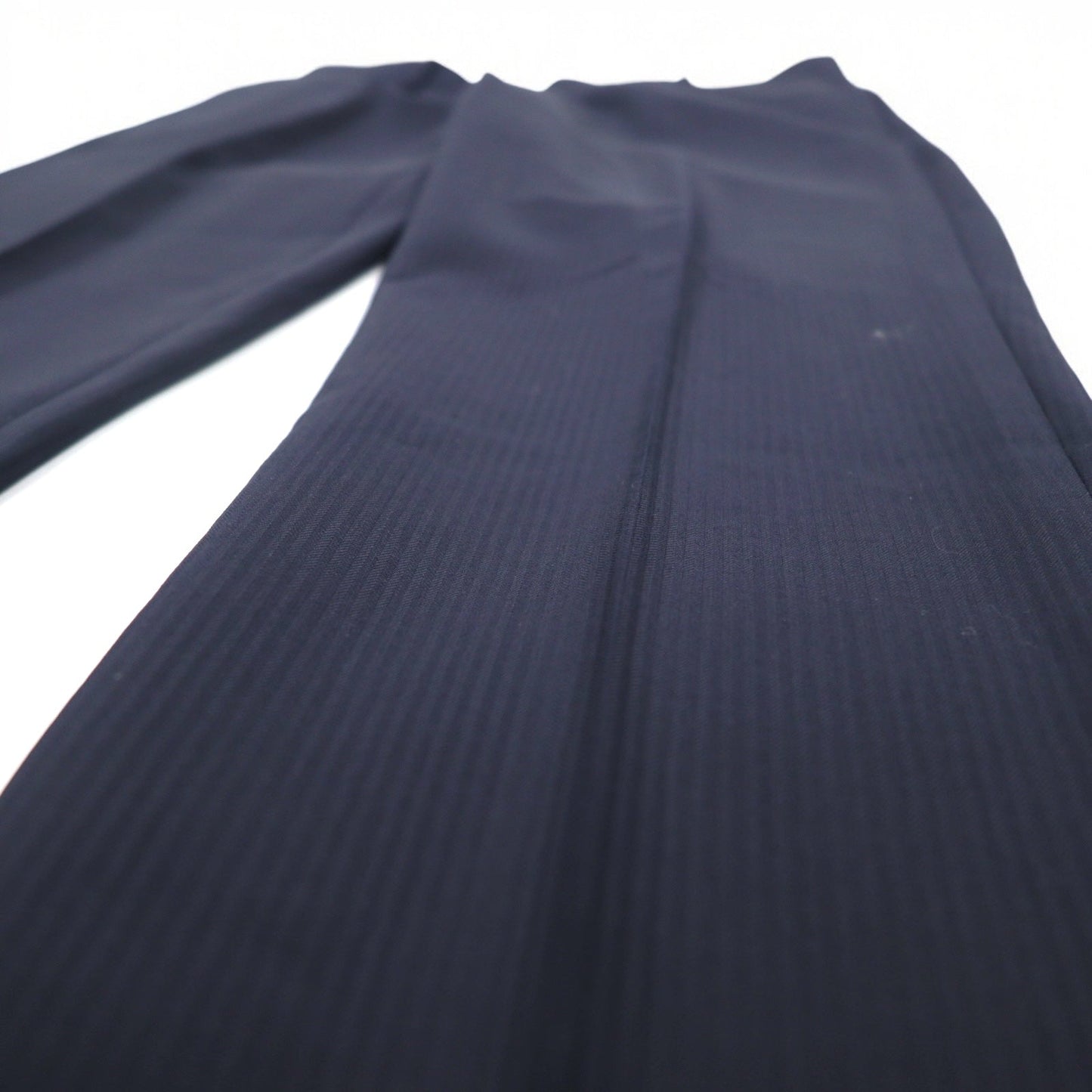 nano universe The 1st Floor Slim Stretch Slacks, Size M, Navy Stripe, NUF61LP0042H0, Unused