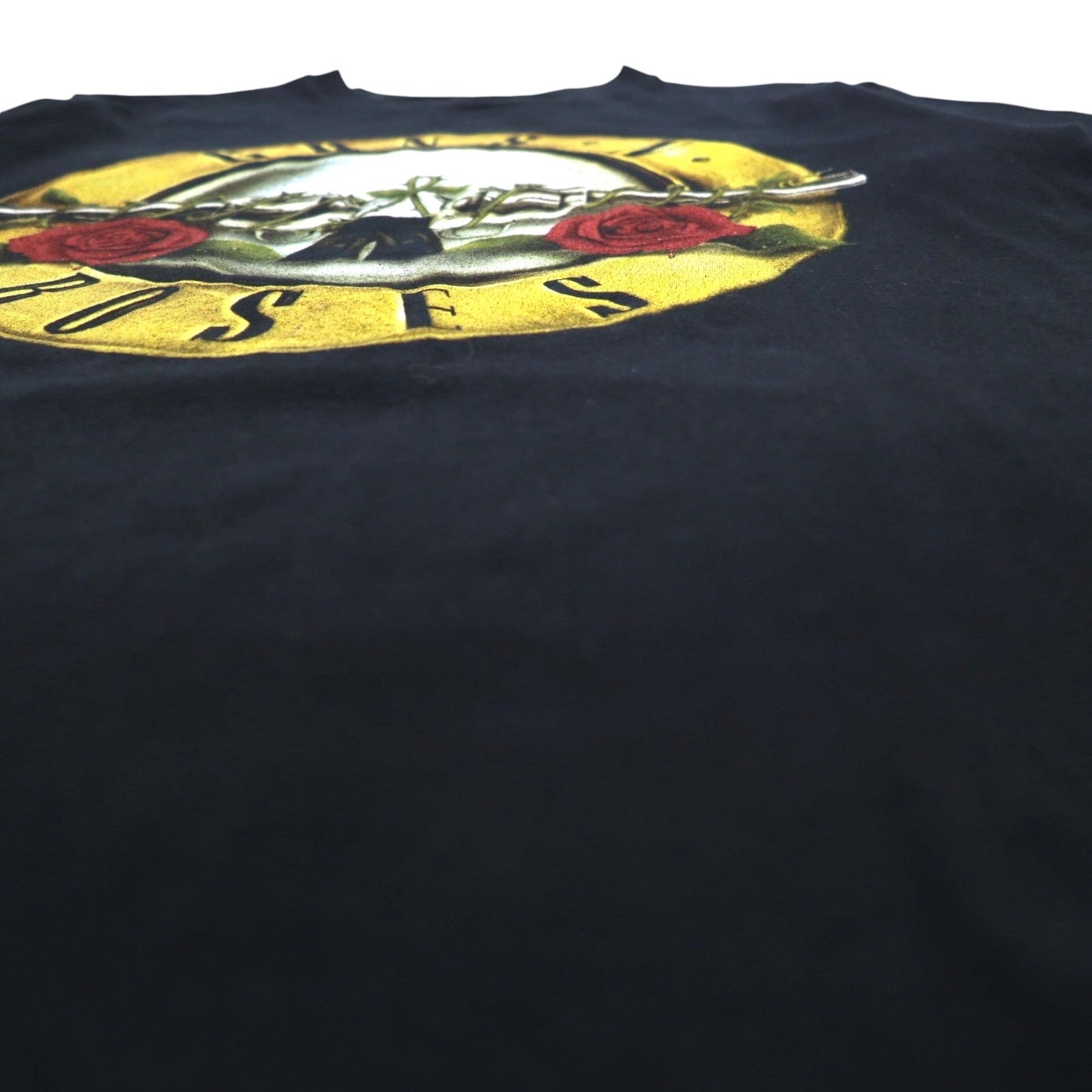 GUNS N' ROSES Made in Europe Rock Band T-Shirt, Size M, Black, Cotton, Double-Sided Print, Cool Tee