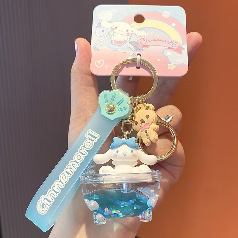Sanrio Bath Tub 3D Keyring / サンリオバスタブ3Dキーリング