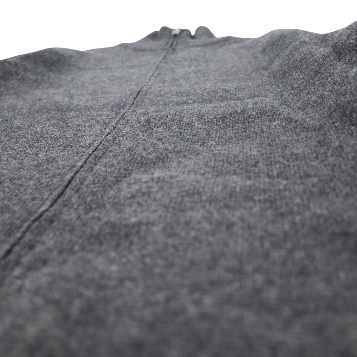 J.CREW Driver's Knit Full-Zip Jacket, Size L, Gray, Wool, Double Zip