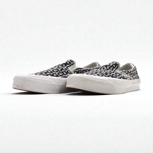 CDG ( COMME des GARCONS ) × VANS スリッポン Slip-On スニーカー 27cm ホワイト キャンバス ボルト VAULT OG Classic