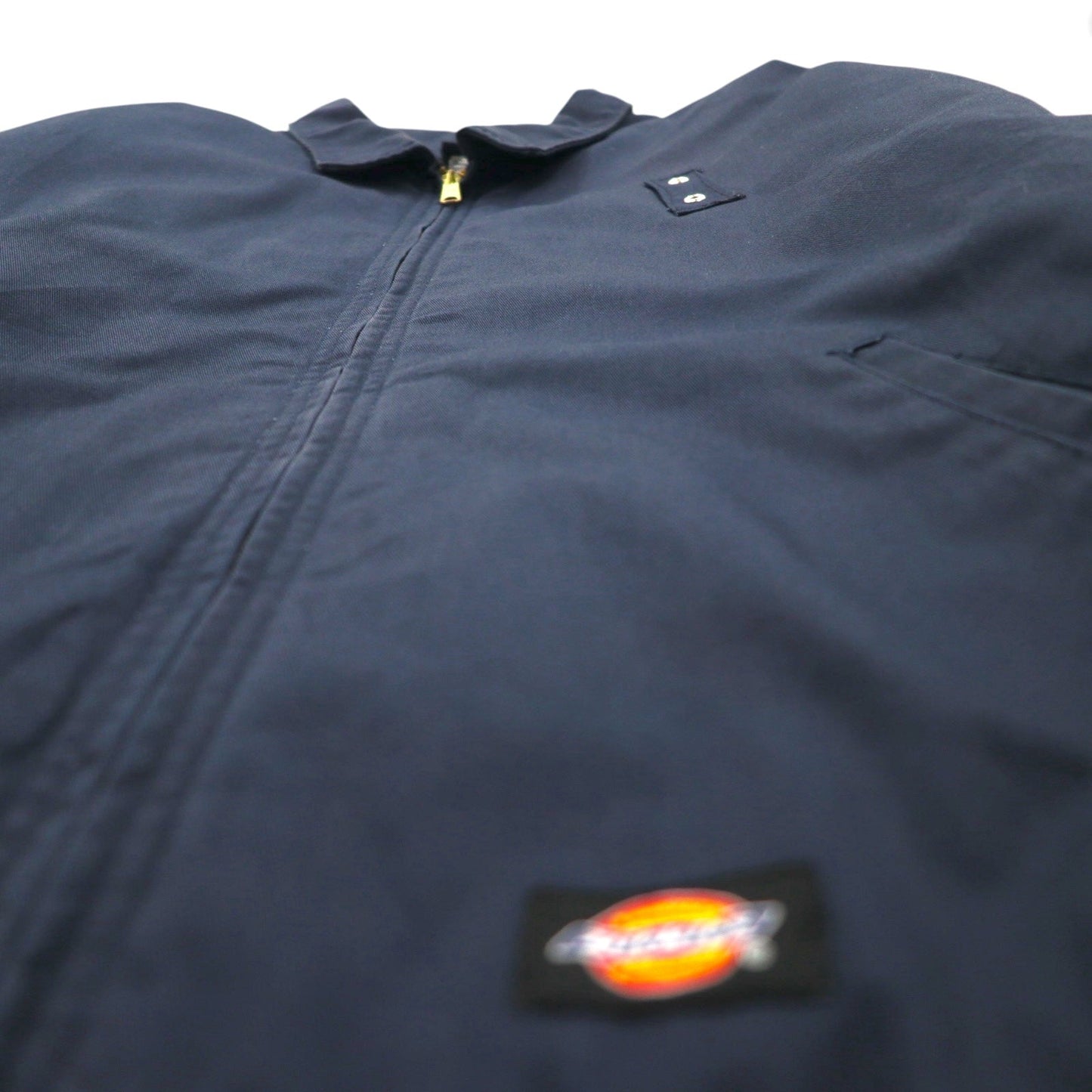 Dickies ワークジャケット ハリントンジャケット ジップアップブルゾン XL ネイビー