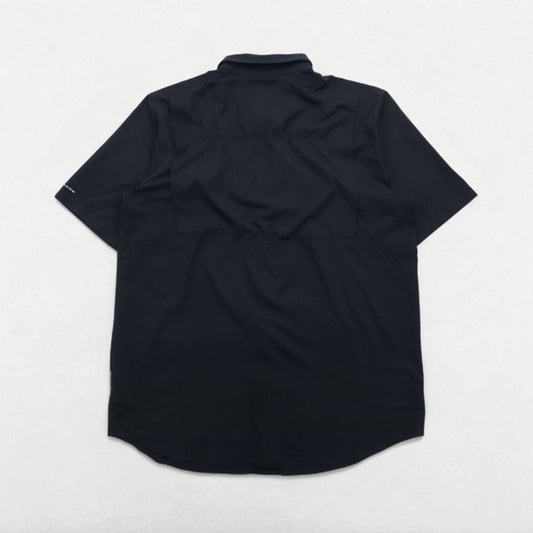 Columbia オムニシェード OMNI-SHADE 半袖 フィッシングシャツ XL ブラック ポリエステル メッシュ AT1567