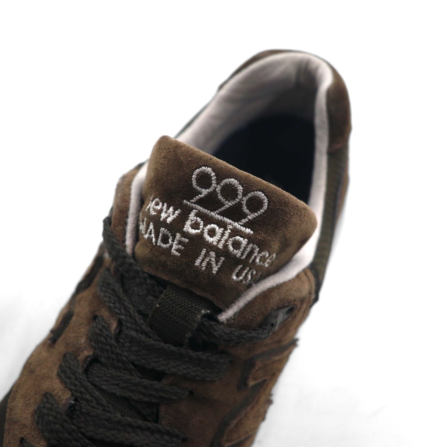 New Balance 999 Sneakers, Made in USA, Size 26.5cm, Brown Suede with ABZORB Mesh, M999NJ