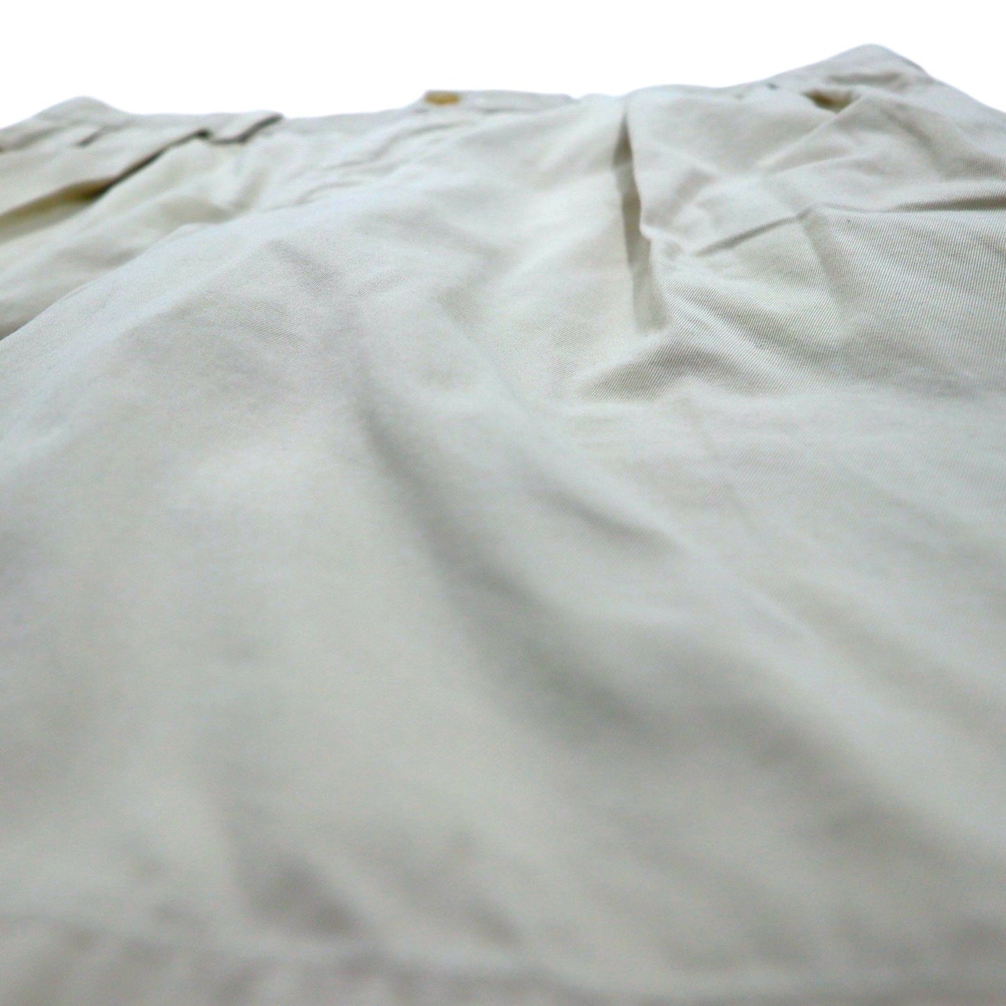 POLO GOLF RALPH LAUREN 90s Polo Chino Shorts, 2-Pleated, Beige, Cotton, Size L