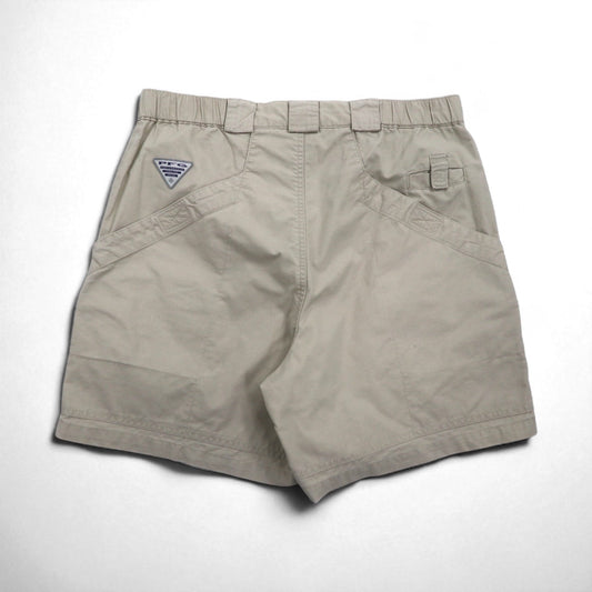 Columbia PFG フィッシングショーツ カーゴショーツ ハーフパンツ M ベージュ コットン FM4011