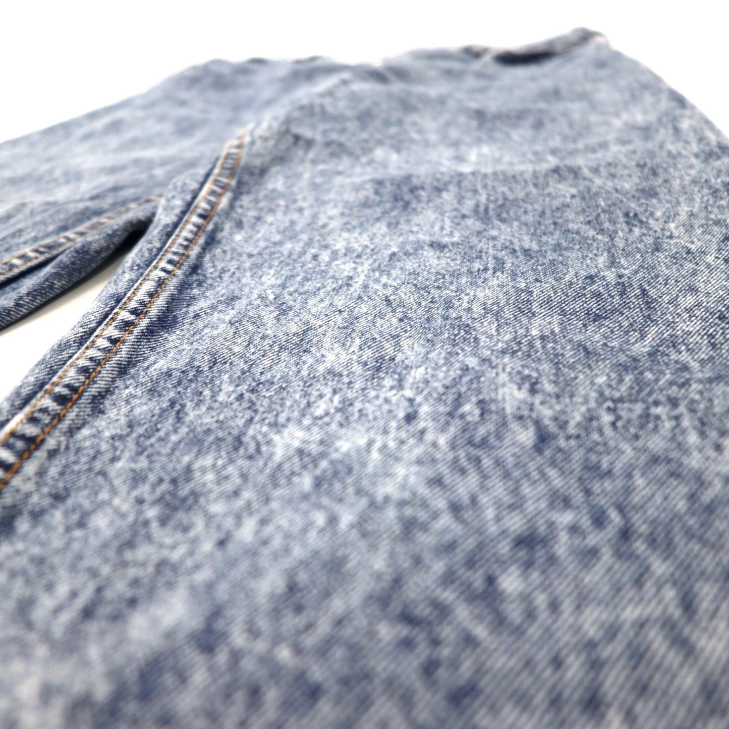 Levi's USA-made 1980s Orange Tab Chemical Wash Tapered Denim Pants, Size 36, Blue Cotton, Zipper Fly, 40550-0209