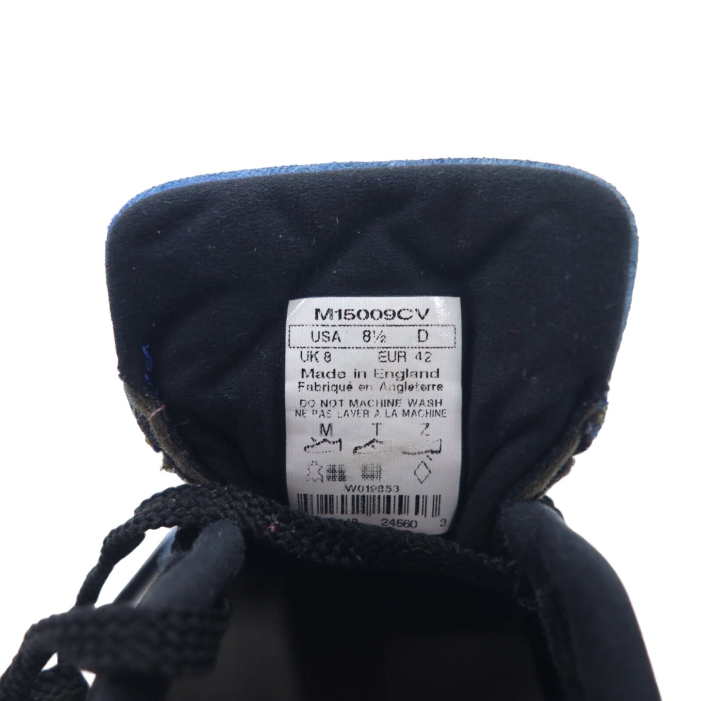 NEW BALANCE Made in England M1500 Sneakers, Size 26.5cm, Blue/Black Suede, M15009CV