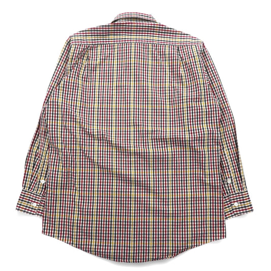Burberry's 90s Check Shirt, Size M, Red and Yellow, Cotton